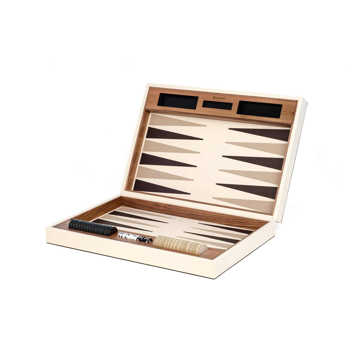 Printworks Lacquered backgammon in legno legno