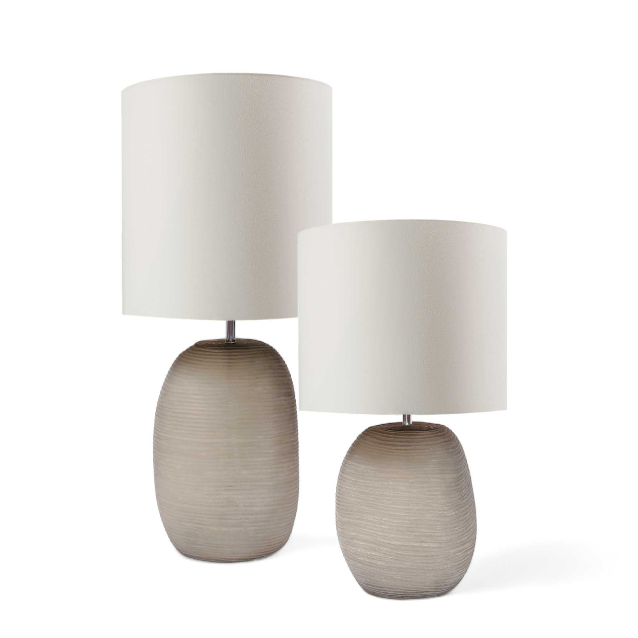 Patara lampada da tavolo con base in vetro