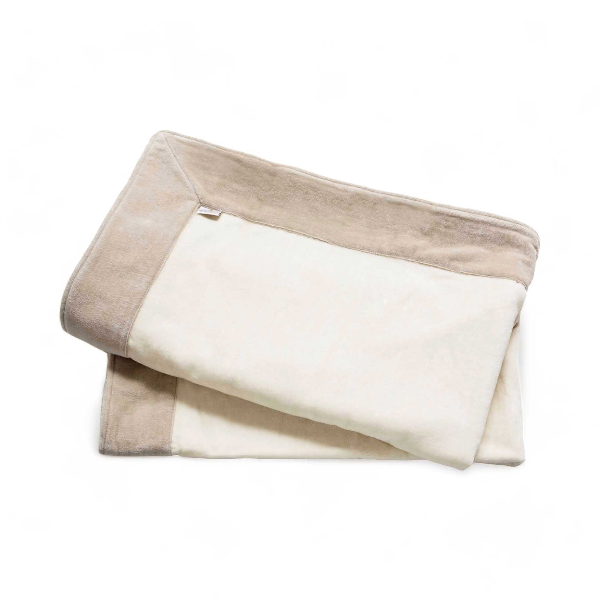 Telo mare avorio con bordo corda