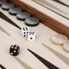 Set backgammon dettaglio interno pelle